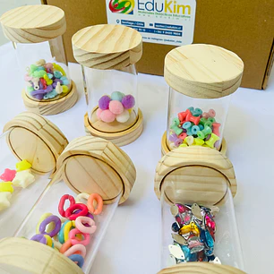 Kit Sonajeros y Agitadores de Madera 6 pcs