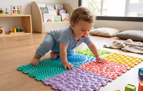 Alfombra Sensorial Conectable – Set de 6 Piezas 30x30 cm