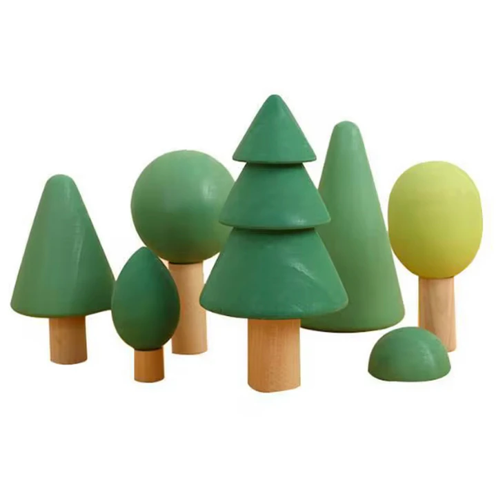 Set de Casas con Árboles Montessori  3