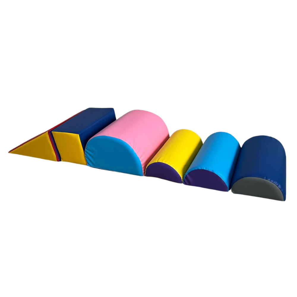 Set Motriz de Espuma 6 piezas Semi Cilindros
