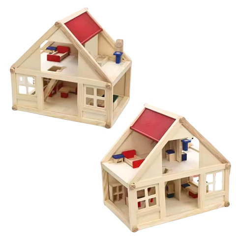Casa de Muñecas de Madera 