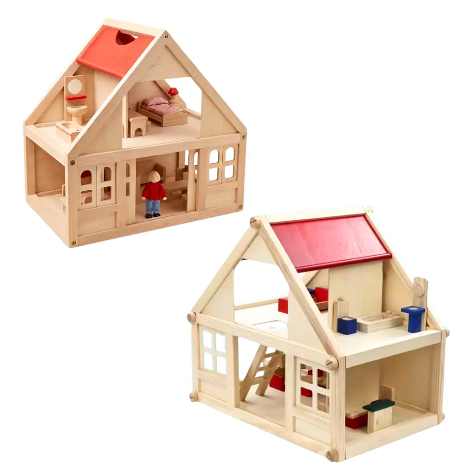 Casa de Muñecas de Madera  3