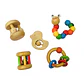Set Sonajeros Bebé 5pc de Madera - Miniatura 1