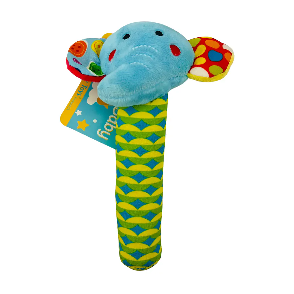 Sonajero de Tela diseño Elefante  1