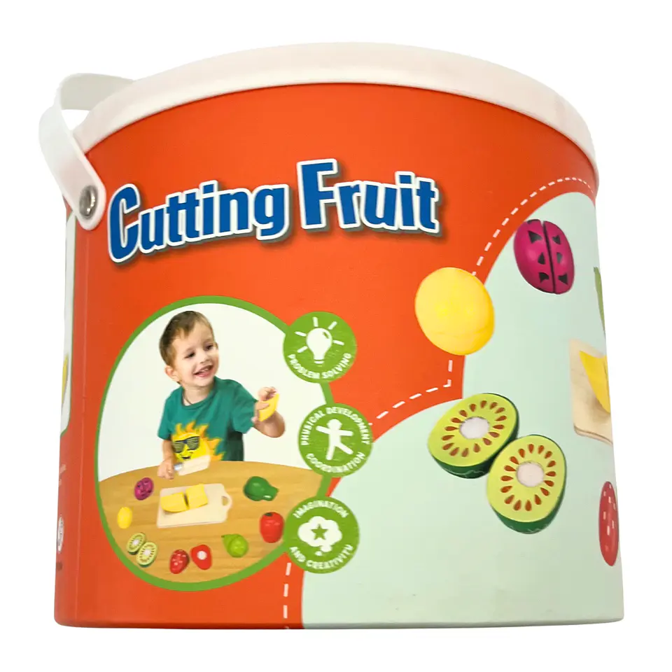 Balde con Frutas para Cortar 2
