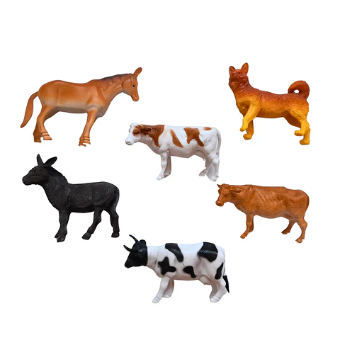 6 Animales de la Granja 13cm 