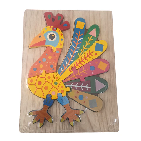 Puzzle de diseño de Animales estilo Mandala 7a 8pcs
