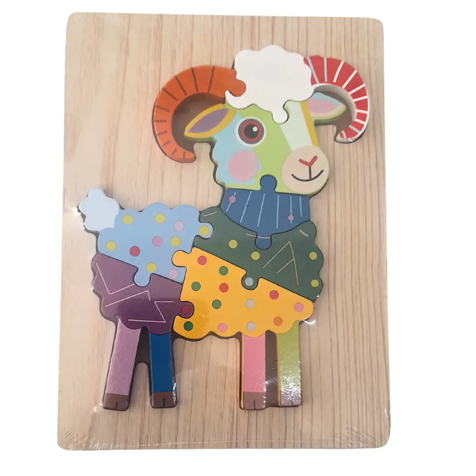Puzzle de diseño de Animales estilo Mandala 7a 8pcs 3