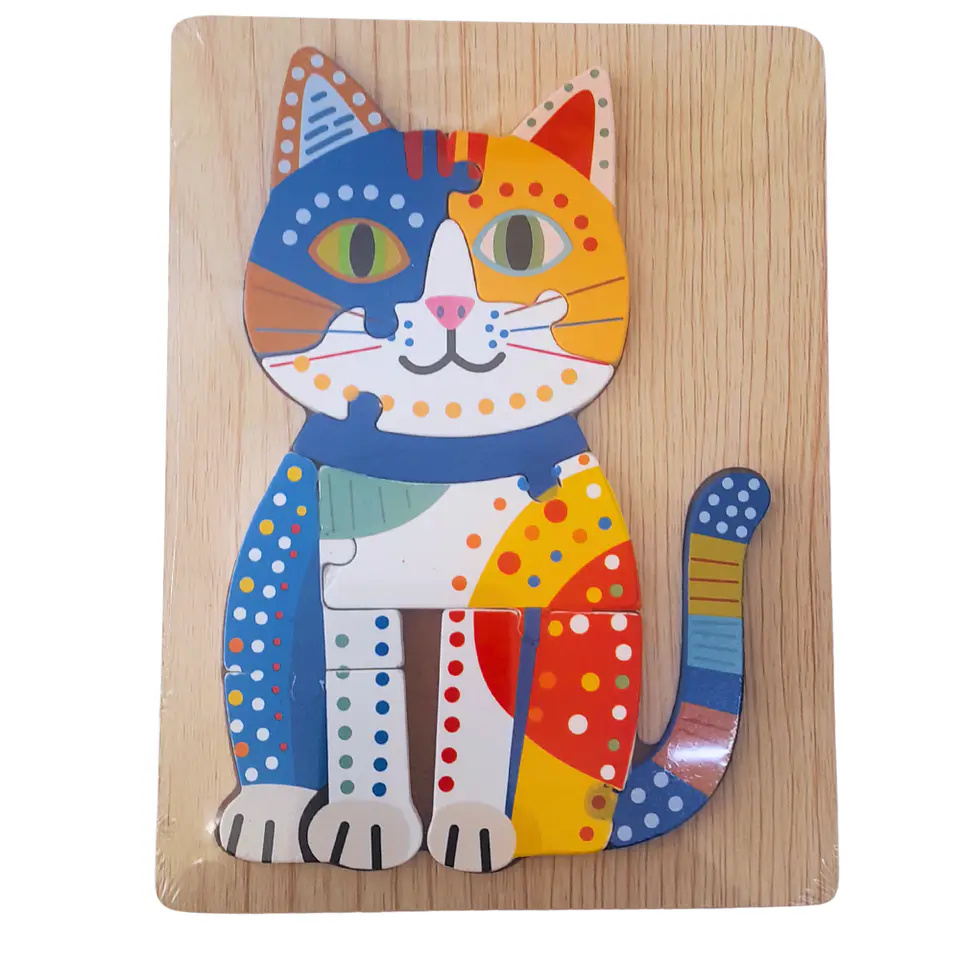 Puzzle de diseño de Animales estilo Mandala 7a 8pcs 1