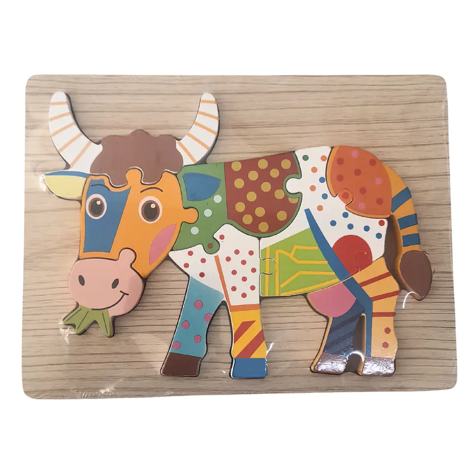 Puzzle de diseño de Animales estilo Mandala 7a 8pcs 5