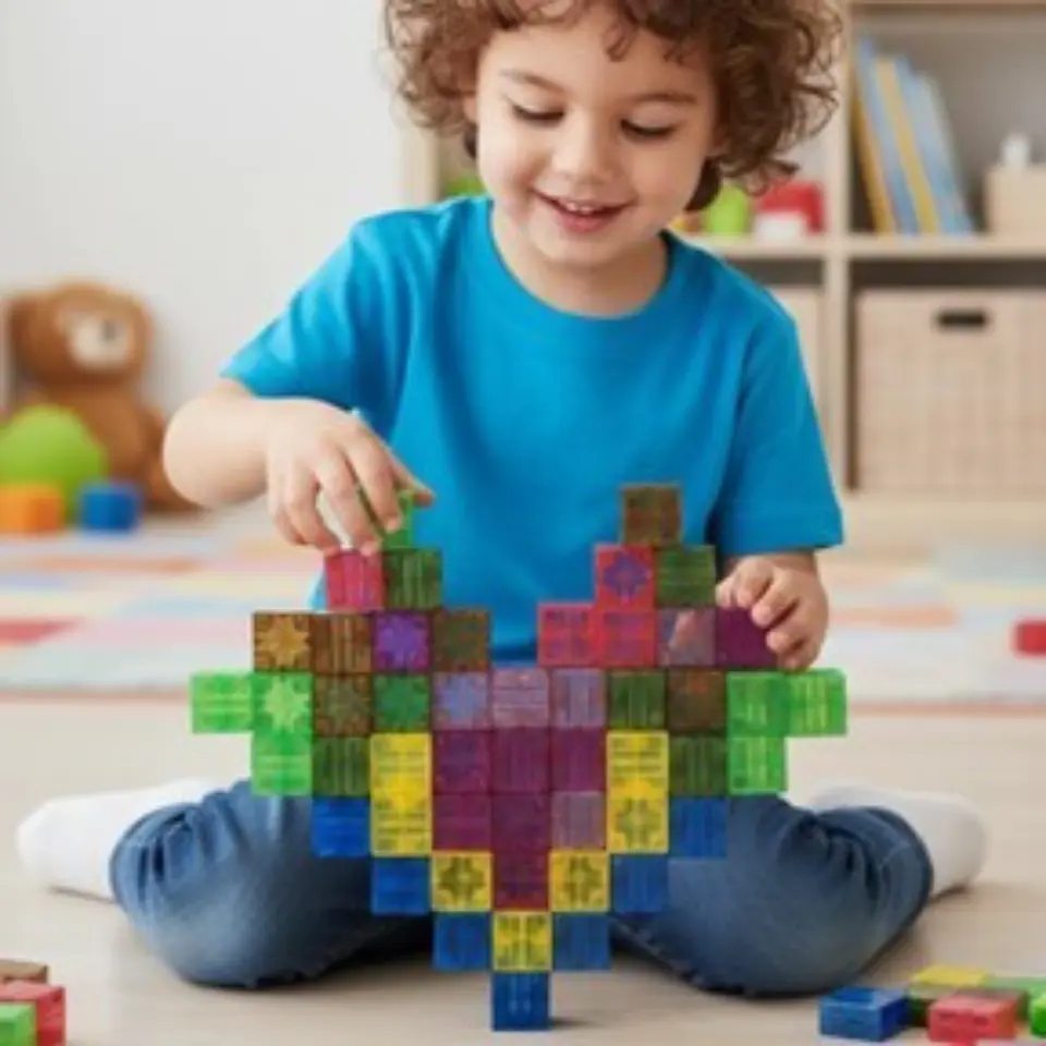 Cubos Magnéticos de Colores 52 pzs 3