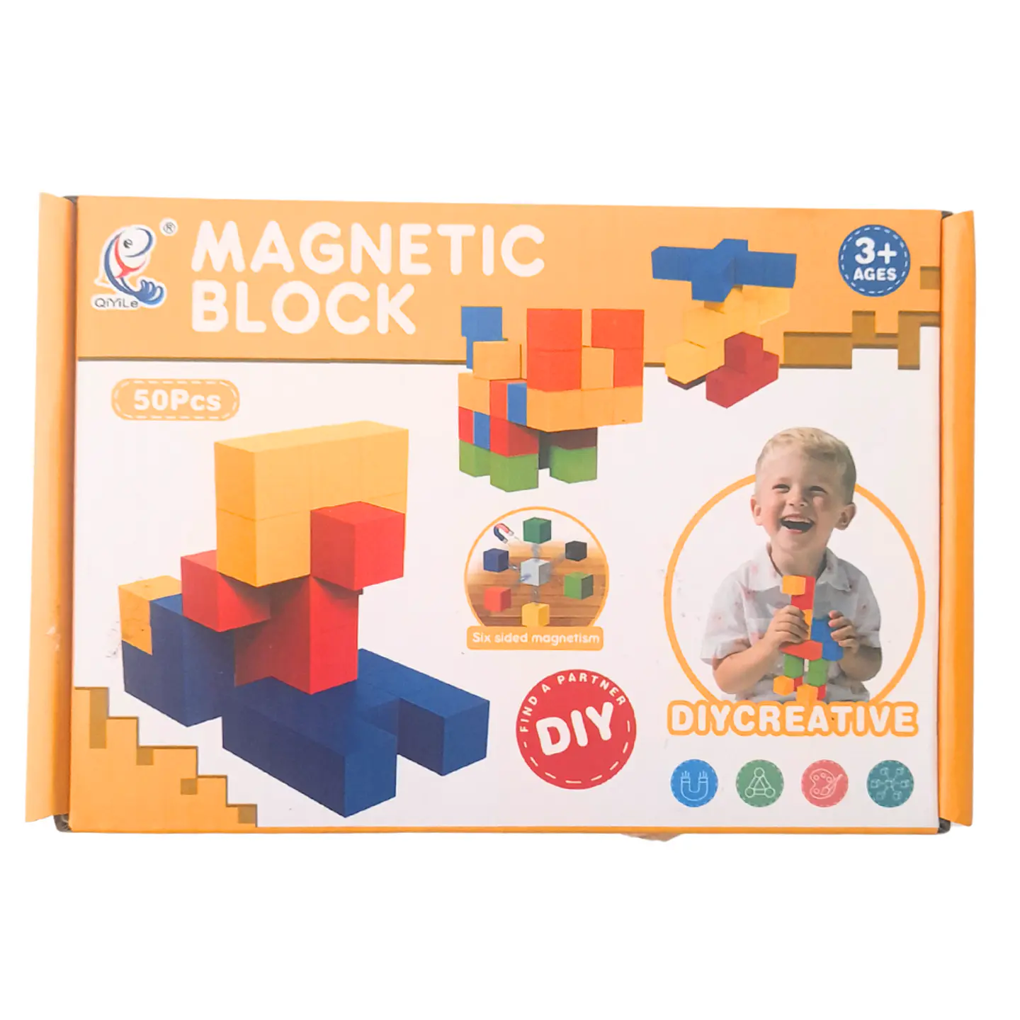 Bloques Magnéticos de Colores 50 pzs 1