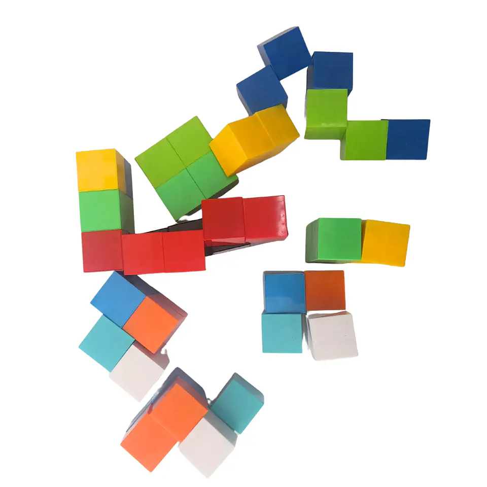 Bloques Magnéticos de Colores 50 pzs 2