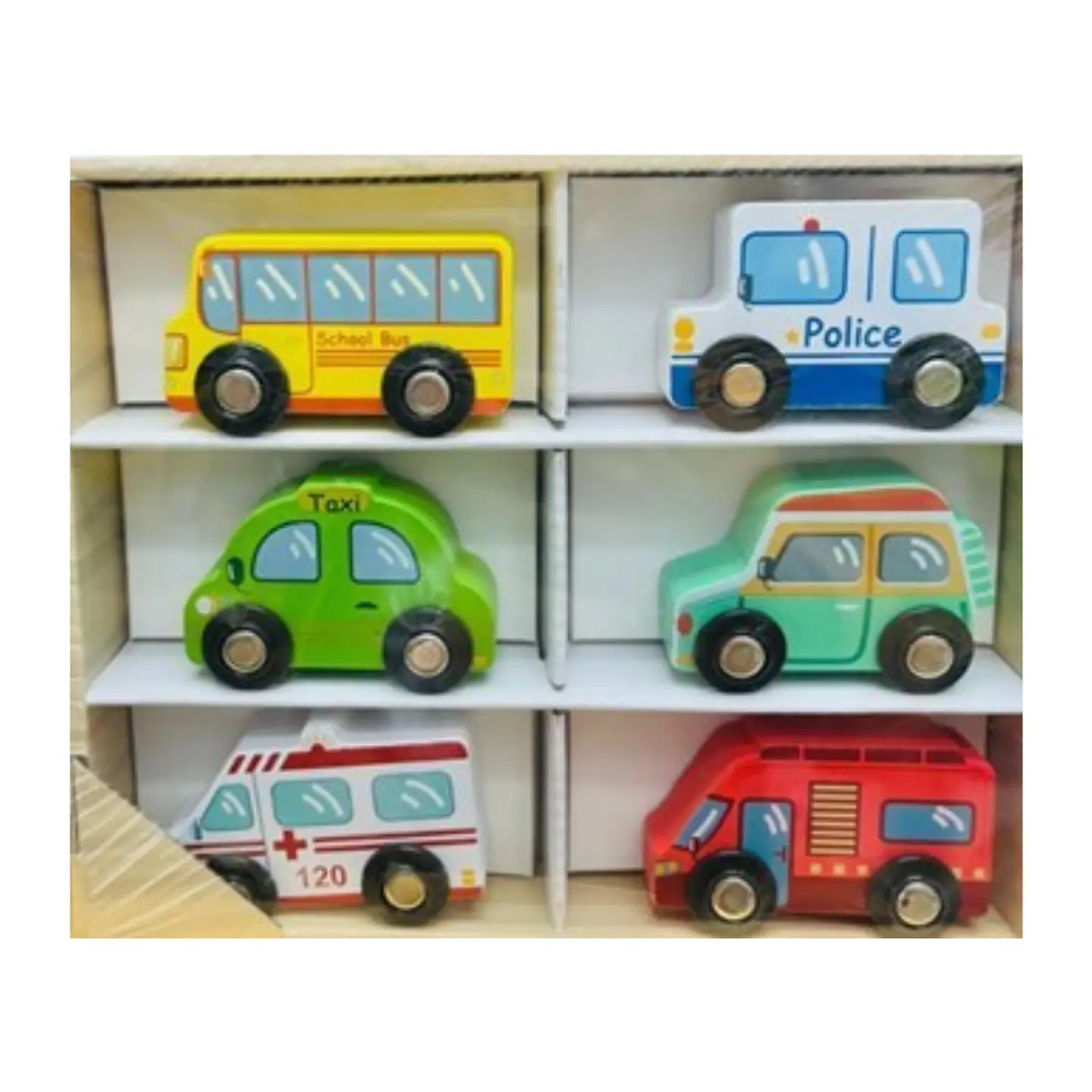 Medios de Transportes de Madera 6 pzs 1