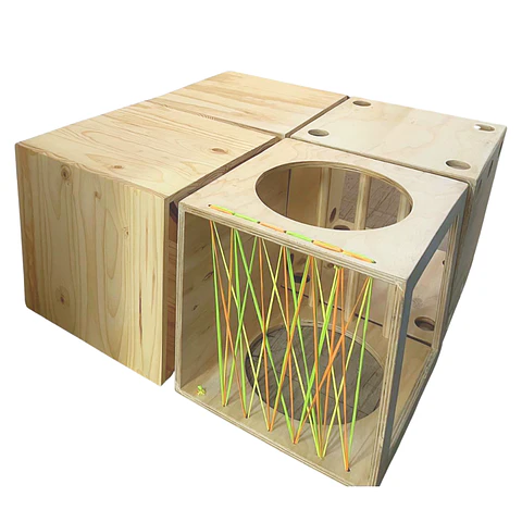 Juegos de 4 Cubos Pikler Interactivo 50x50 
