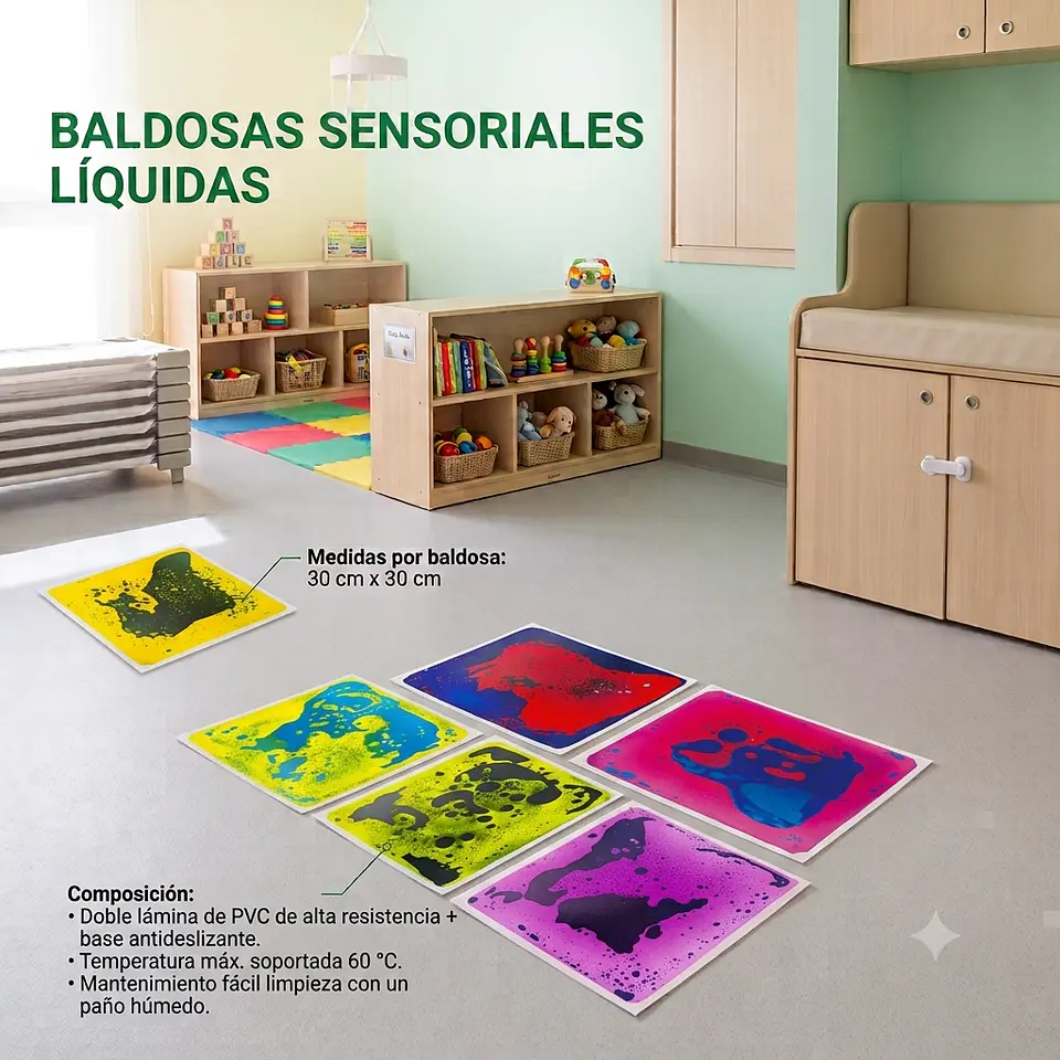 Set de 6 Baldosas Líquidas Sensoriales 3
