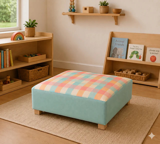 Pouf Cuadrado 60x60x20cm SKU: TEL1171