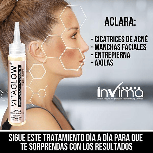 SERUM DESPIGMENTANTE Y ACLARANTE VITAGLOW  2