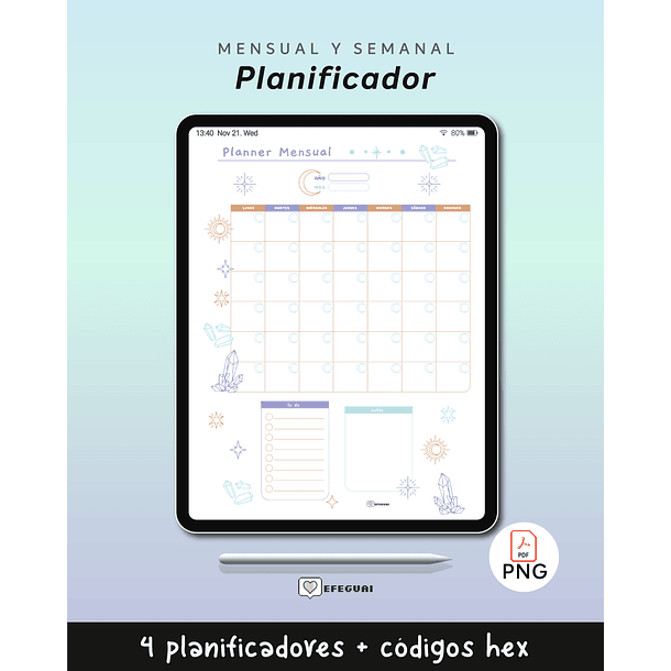 Planificador crystal - Planner  1