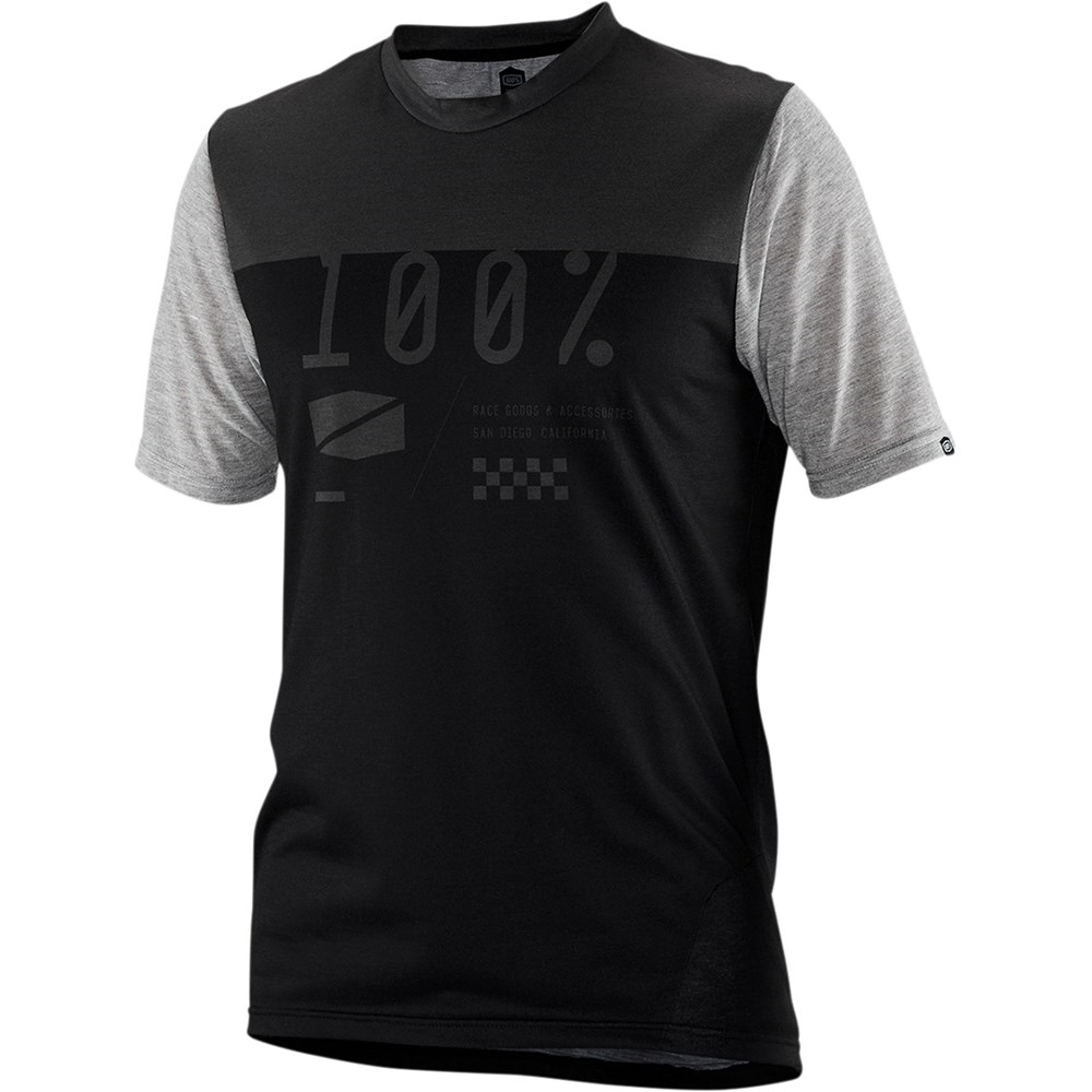 JERSEY RIDE 100% AIRMATIC BLACK CHARCOAL 