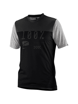 JERSEY RIDE 100% AIRMATIC BLACK CHARCOAL 