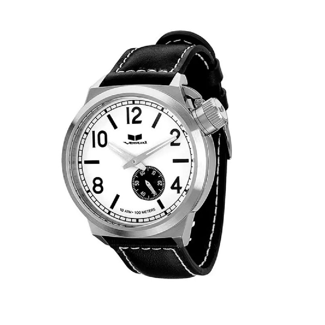 RELOJ VESTAL CANTEEN - BLACK SILVER