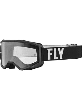 ANTIPARRAS FLY RACING FOCUS BLACK - CLEAR LENS