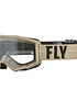 ANTIPARRAS FLY RACING FOCUS KHAKI/ BROWN - CLEAR LENS