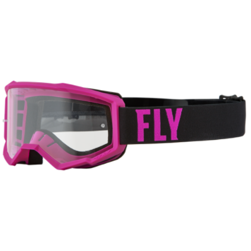 ANTIPARRAS FLY RACING FOCUS PINK - CLEAR LENS
