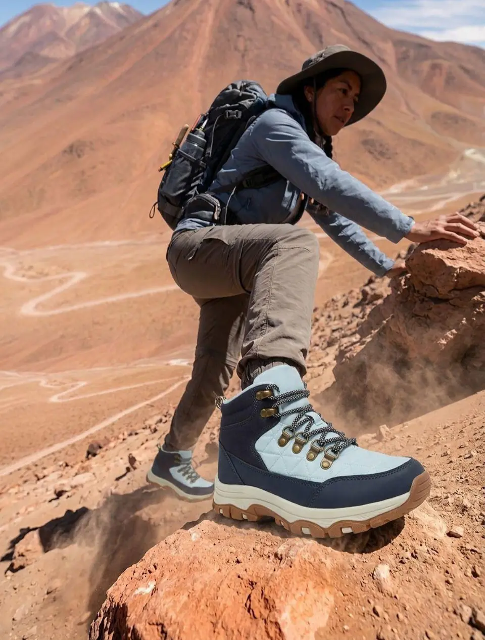 Botín estilo Trekking bicolor 3
