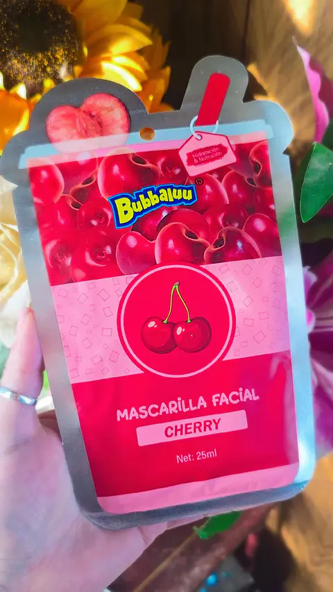 Mascarilla Facial Bubbaluu Cherry