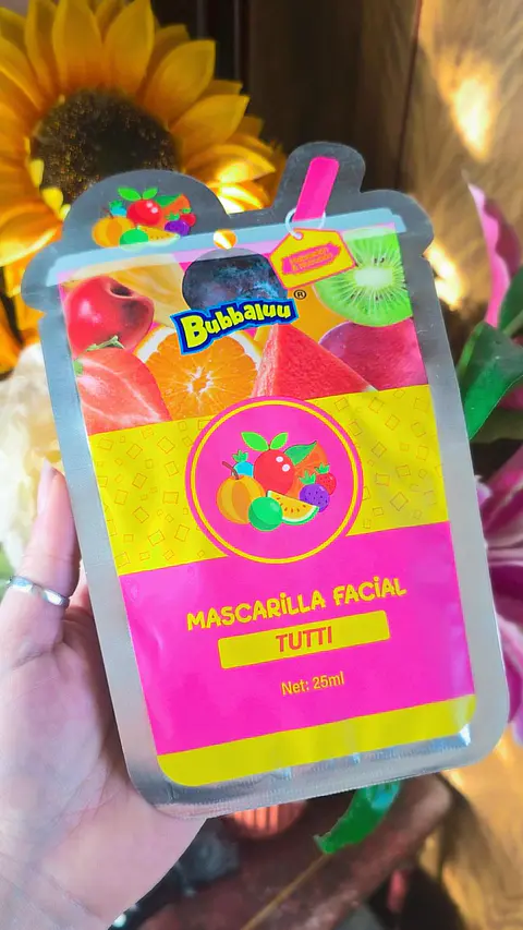 Mascarilla facial Bubbaluu Tutti Frutti