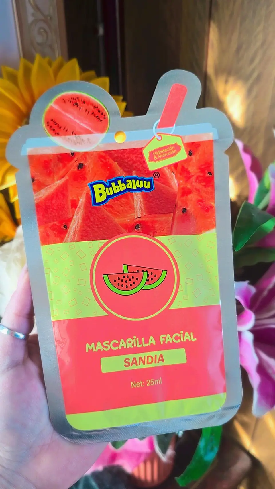Mascarilla facial Bubbaluu Sandía  1