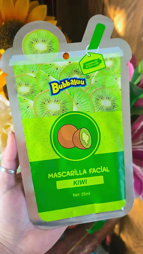 Mascarilla facial Bubbaluu Kiwi