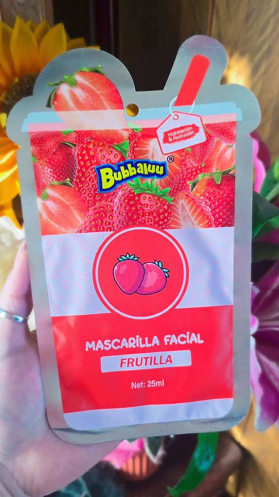 Mascarilla facial Bubbaluu Frutilla 1
