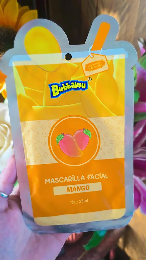Mascarilla facial Bubbaluu Mango
