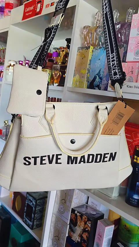 Cartera Steve Madden Blanco Negro