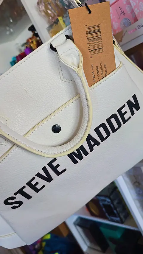 Cartera Steve Madden Blanco Negro