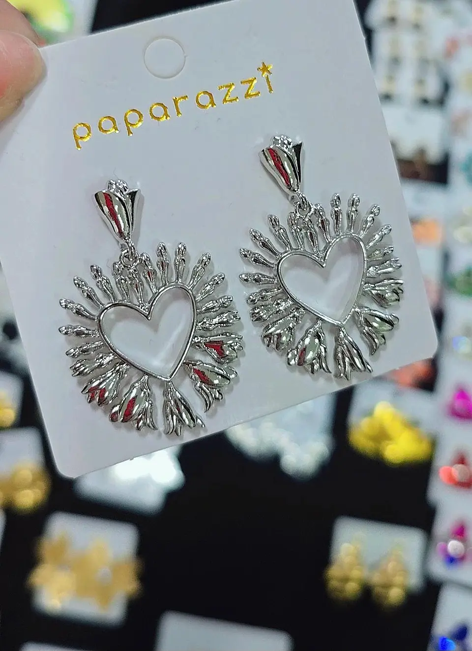 Aros Corazón Detente Plateado 1