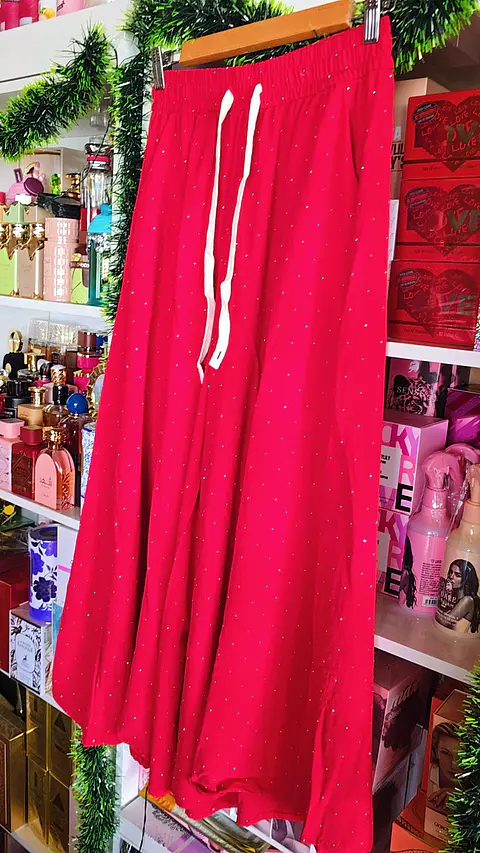 Maxi Palazzo Strass Rojo 
