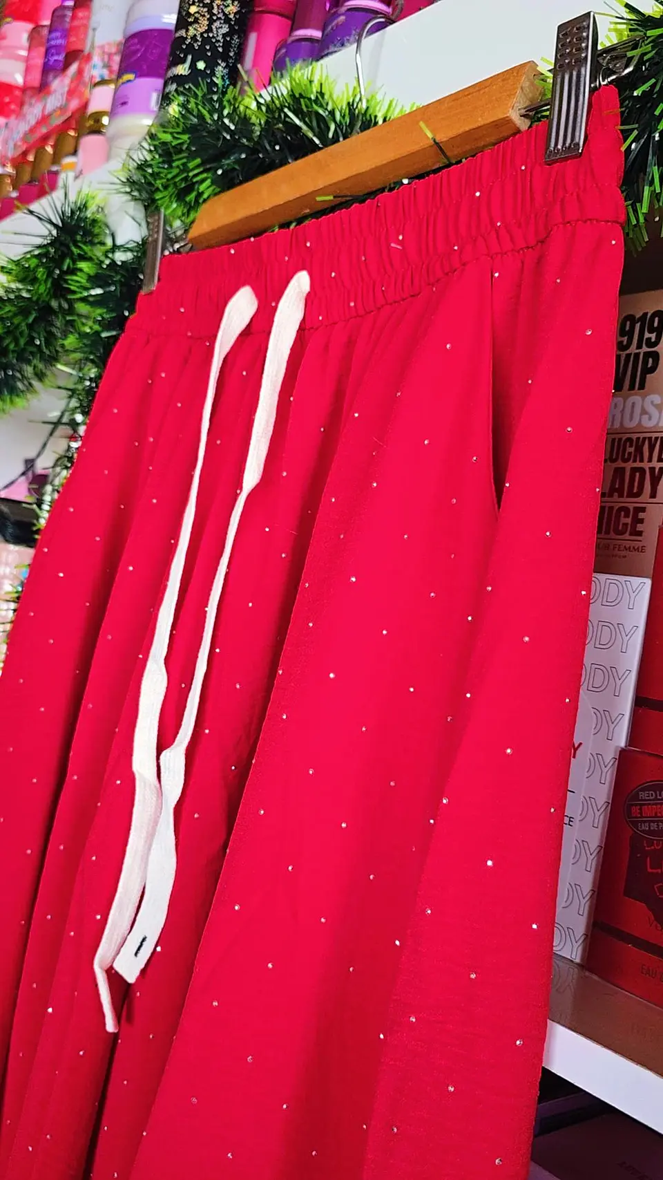 Maxi Palazzo Strass Rojo  3