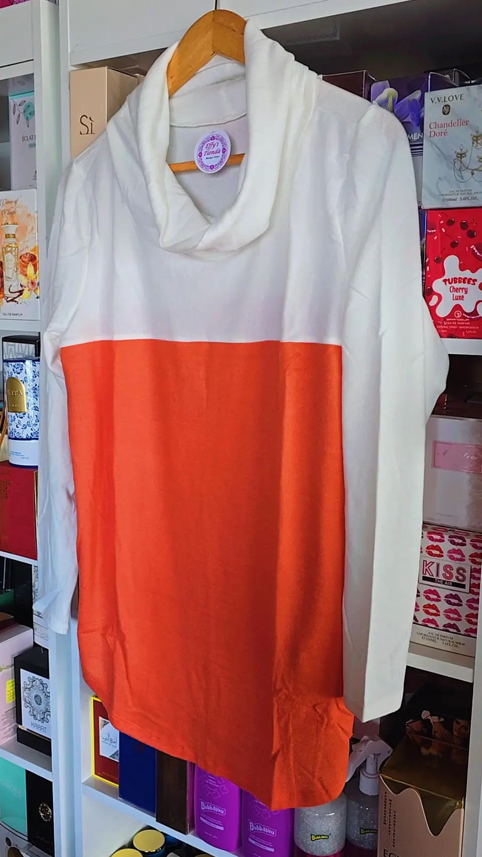 Beatle bicolor Mandarina Blanco  1
