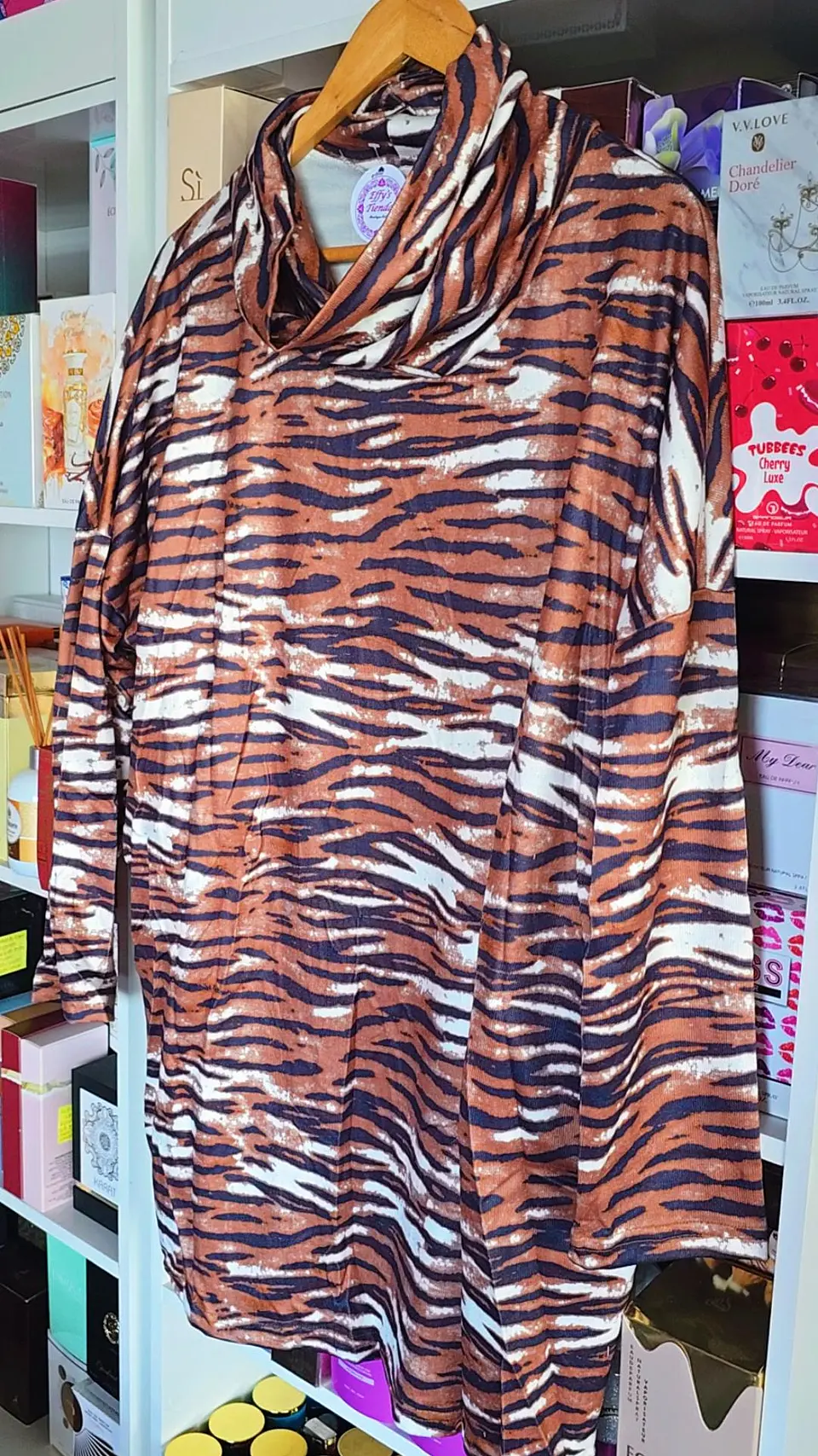 Maxi suéter Zebra Café  1