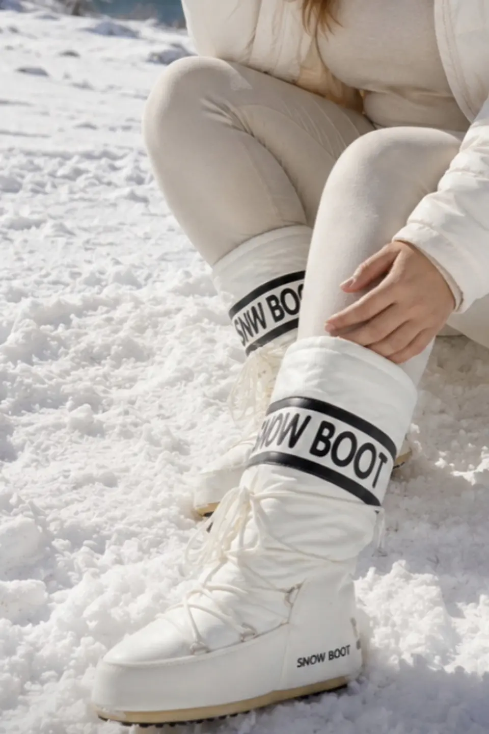 Botas Snow Boots White SOLO 40 4
