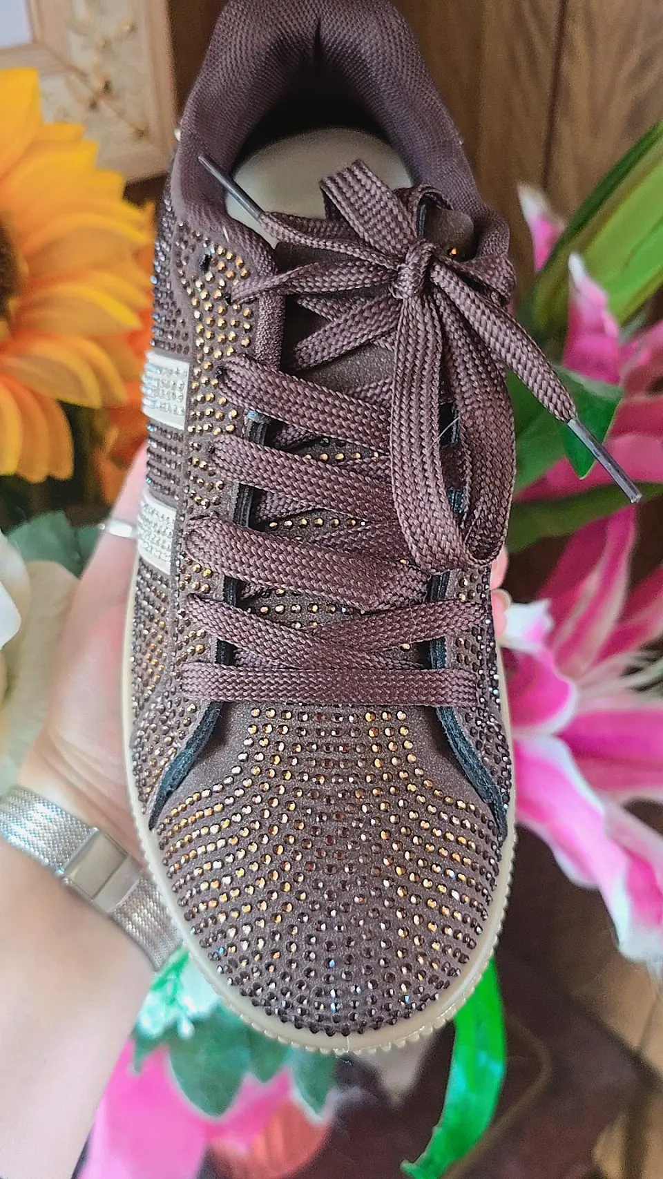Zapatillos Estilo Campus Brillo Café SOLO 36 3