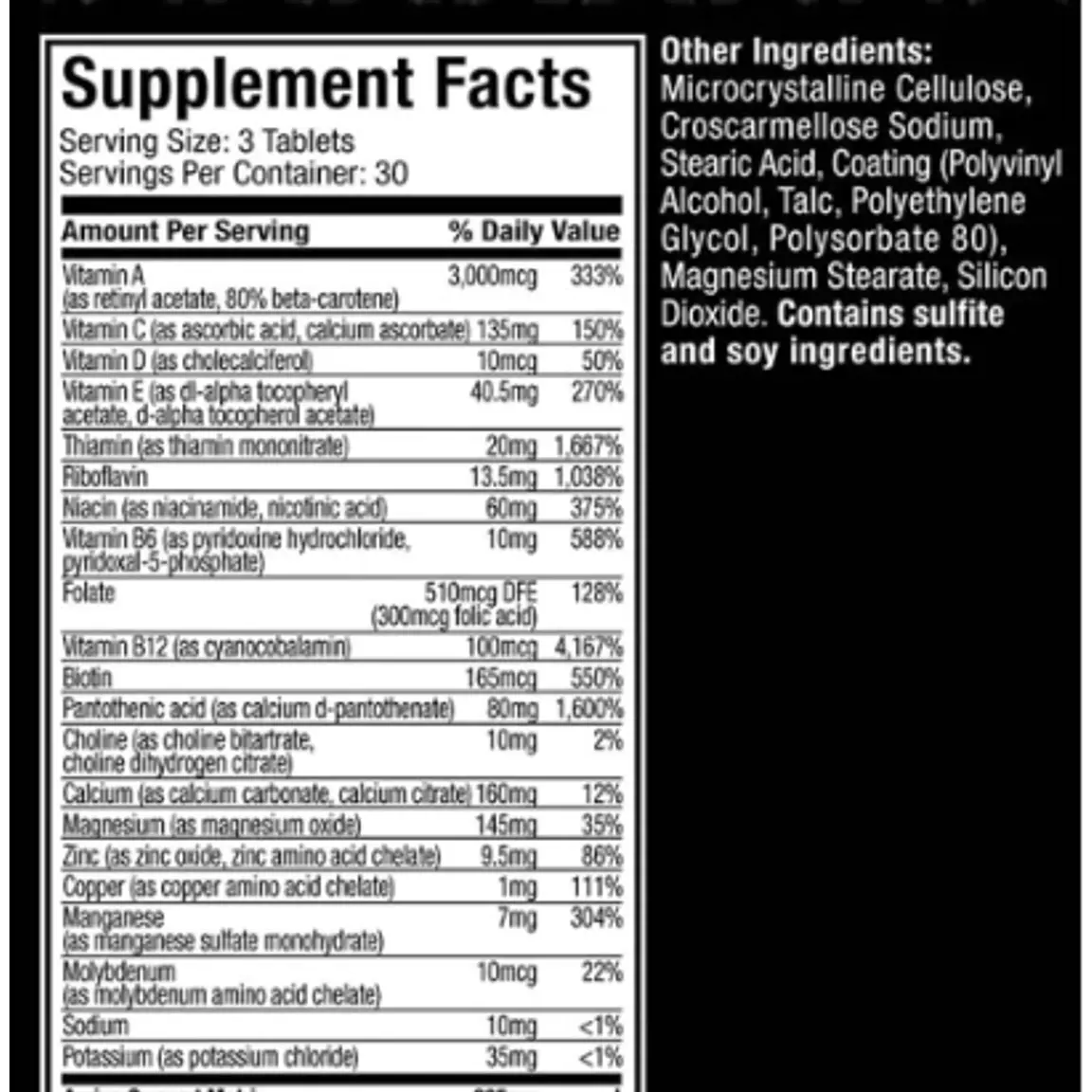 Platinum Multivitamin | 90caps 2