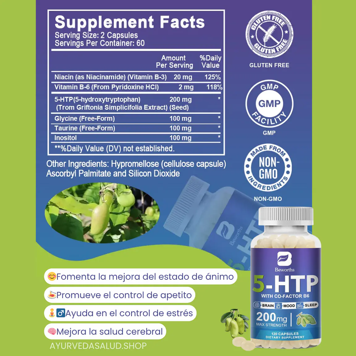  5 HTP Precursor Serotonina 2