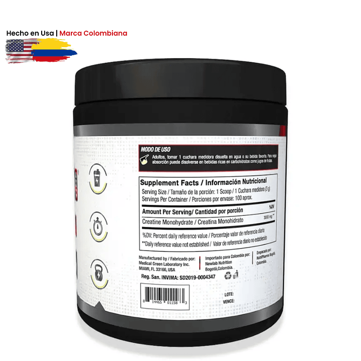 Creatina Monohidratada 300gr  2