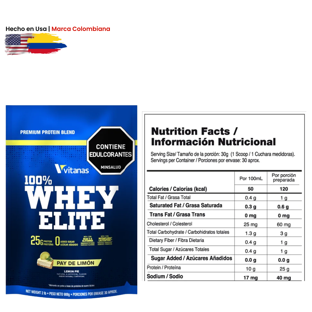 Whey Elite  | 2 Libras  4