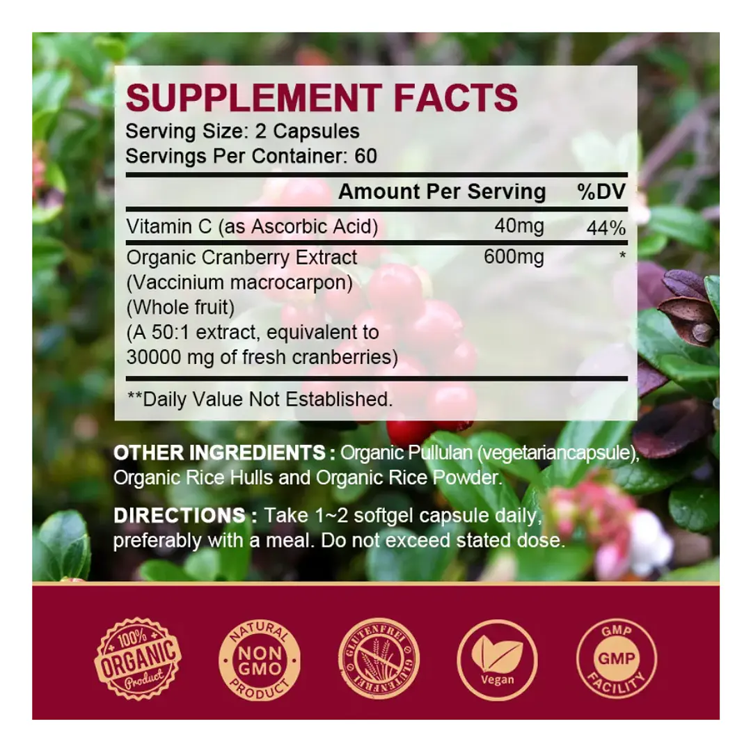 Cranberry Extract | 120caps 2